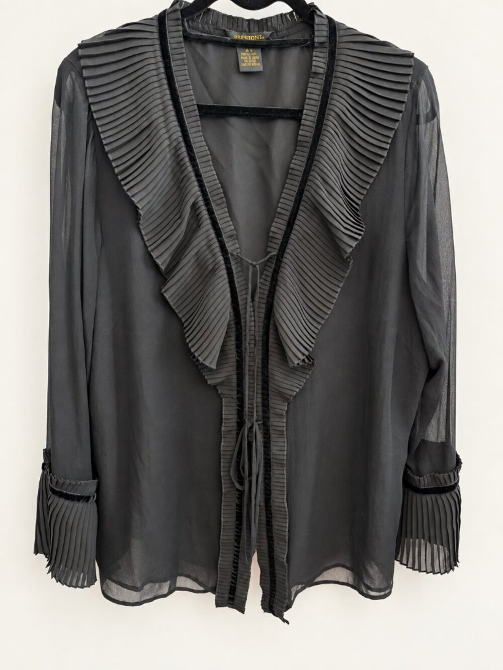 Missoni Sheer Silk Ruffle Blouse